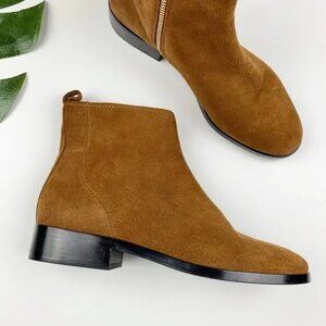 & Other Stories Tan Suede Booties